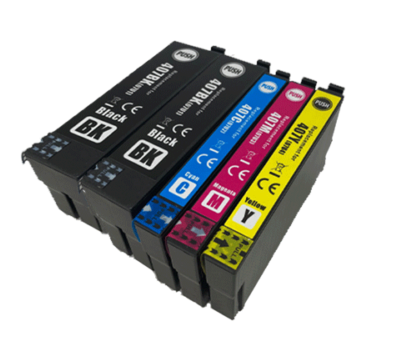 Epson Compatible 407 High Capacity Ink Cartridges Full Set & EXTRA BLACK (2 x Black, 1 x Cyan, Magenta, Yellow)